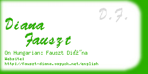 diana fauszt business card